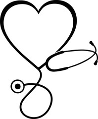 Heartbeat SVG, Nurse SVG, Doctor SVG, Healthcare Svg, Stethoscope Svg,nurse svg, medical team svg, medical svg, nursing svg, bandage svg	
