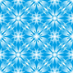 Endless seamless repeating colored abstract background with floral ornament in