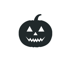 Halloween pumpkin icon.   Pumpkin for halloween  vector illustration. 