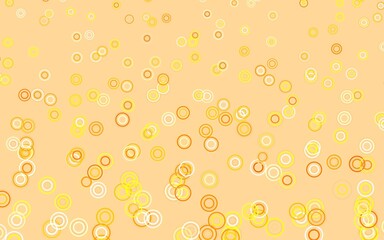 Light Orange vector background with spots.