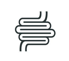 Intestines icon. Vector simple intestines design. 