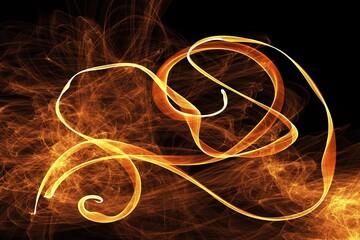 Cosmic abstract background. Colorful smoke, ink water, pattern universe. Abstract color flow of...