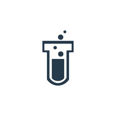 Research flask icon. Laboratory equipment icon. Chemistry experiment sign.