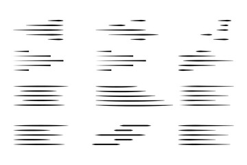 Speed lines isolated.