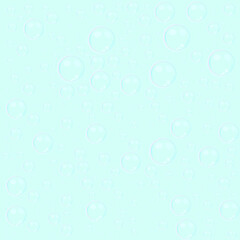 Realistic vector isolated soap bubbles on the blue background.