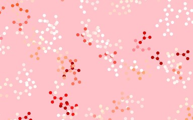 Light Red vector pattern with artificial intelligence network.