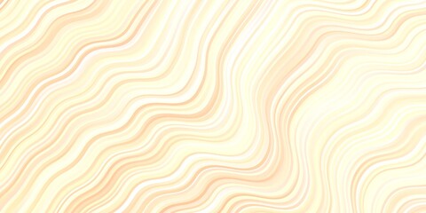 Light Orange vector template with wry lines. Abstract gradient illustration with wry lines. Pattern for busines booklets, leaflets