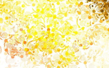Light Orange vector abstract design with flowers