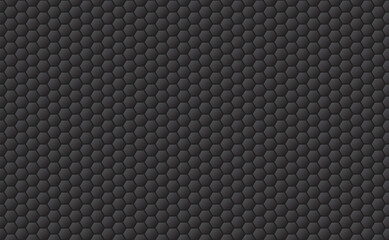 Sport seamless pattern background. Golf ball texture in black. Hexagons background