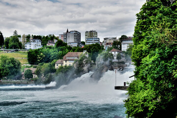 Rheinfall bei Schaffhausen in der Schweiz 20.5.2020