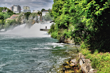 Rheinfall bei Schaffhausen in der Schweiz 20.5.2020