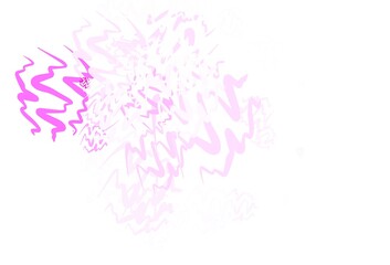 Light Pink vector pattern with wry lines.