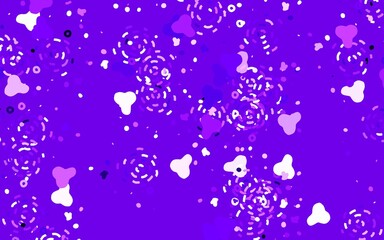 Light Purple vector texture with abstract forms.