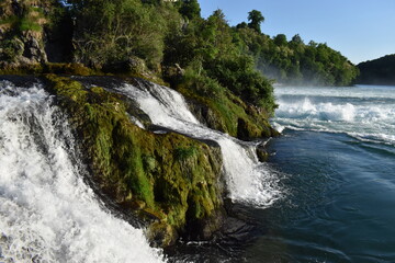 Rheinfall bei Schaffhausen in der Schweiz 20.5.2020