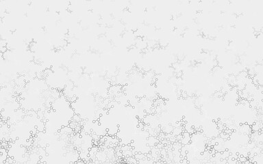 Light Gray vector background with forms of artificial intelligence.