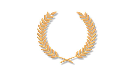 Amazing 3d wheat icon on white background,New wheat icon