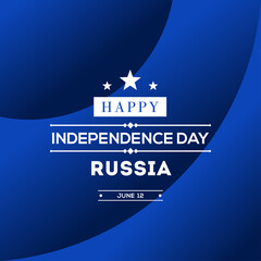 Happy Russia Independence Day Vector Design Illustration For Celebrate Moment