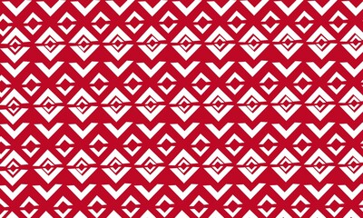 Fondo rojo con triángulos.