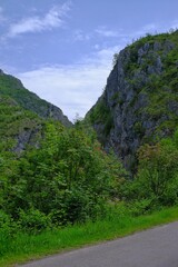 Karst landscape Sohodol Valley