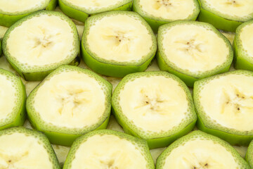 Banana slices background