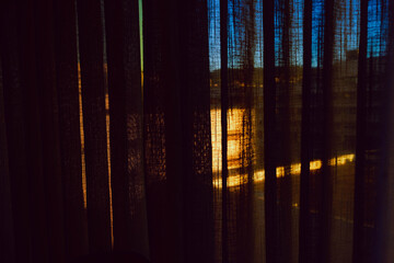 Colorful Background of Curtain Texture