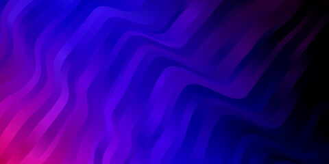 Light Blue, Red vector texture with circular arc. Colorful abstract illustration with gradient curves. Design for your business promotion.