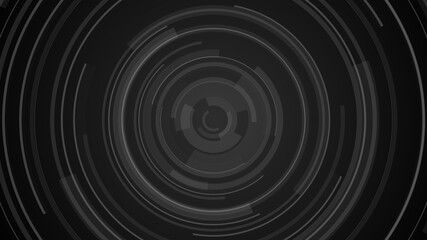 Circle black gray technology Hi-tech  dark background. Abstract graphic digital future concept design.