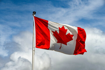 Naklejka na ściany i meble Canadian national flag, the 
