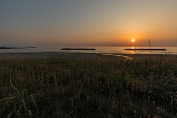 秋田県　西目　海