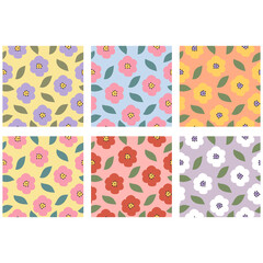 Fototapeta na wymiar Seamless pattern with decorative flowers. Great for fabric, textile. Vector illustration