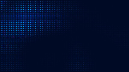 Dot blue pattern screen led light gradient texture background. Abstract  technology big data digital background. 3d rendering.