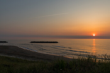 秋田県　西目　海