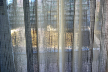 Close Up Background of Curtain Texture