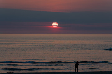 秋田県　西目　海