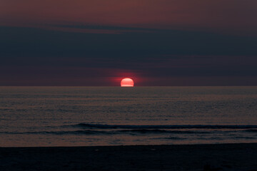 秋田県　西目　海