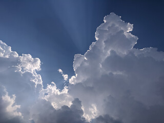 blue sky with clouds