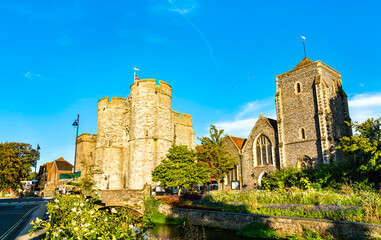 Westgate and the Guildhall in Canterbury, England