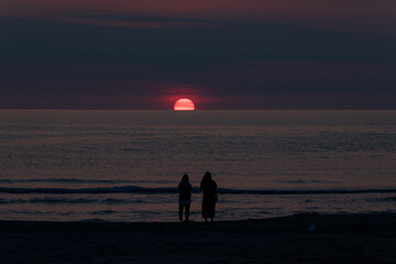 秋田県　西目　海