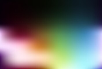 Dark Multicolor vector blurred shine abstract background.