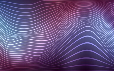 Dark Purple vector background with abstract ribbons. Brand-new colored illustration in blurry style with gradient. The best blurred design for your business.