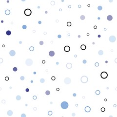 Light Pink, Blue vector seamless cover with spots. Blurred bubbles on abstract background with colorful gradient. Template for business cards, websites.