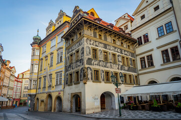 Obraz premium Old house in Old Town Square. Prague