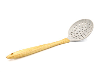 Gray plastic kitchen skimmer