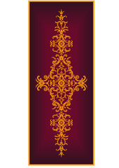 Obraz premium classic pattern ornament carpet panel baroque rococo