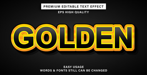 Golden text effect