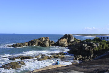 the coast of the atlantic ocean in brazil