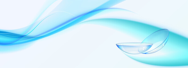 Blue contact lenses for your eye health.