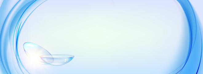 Blue contact lenses for your eye health.