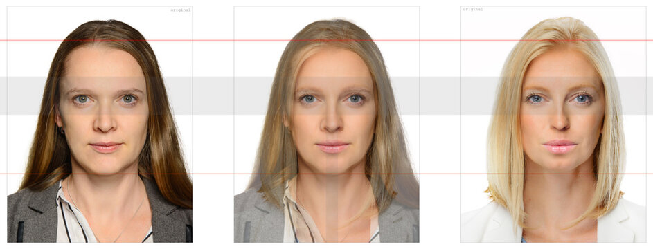 Morphing example - 2 people on a fake ID card