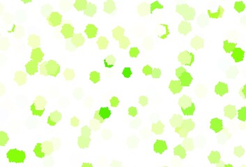 Light Green vector background with abstract shapes.